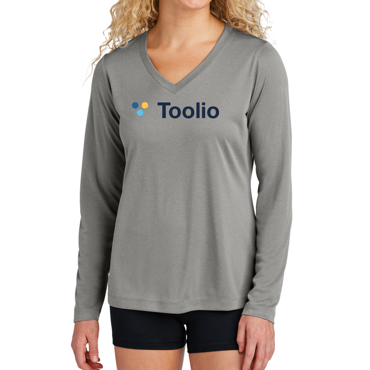 Sport-Tek® Women's Long Sleeve PosiCharge® Competitor™ V-Neck Tee