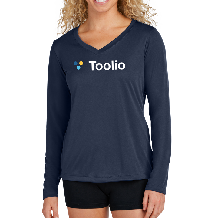 Sport-Tek® Women's Long Sleeve PosiCharge® Competitor™ V-Neck Tee