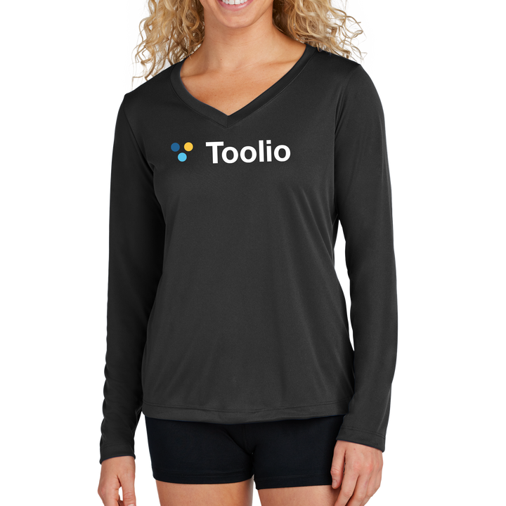 Sport-Tek® Women's Long Sleeve PosiCharge® Competitor™ V-Neck Tee