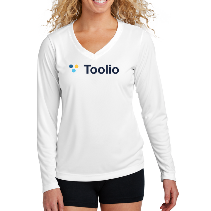 Sport-Tek® Women's Long Sleeve PosiCharge® Competitor™ V-Neck Tee