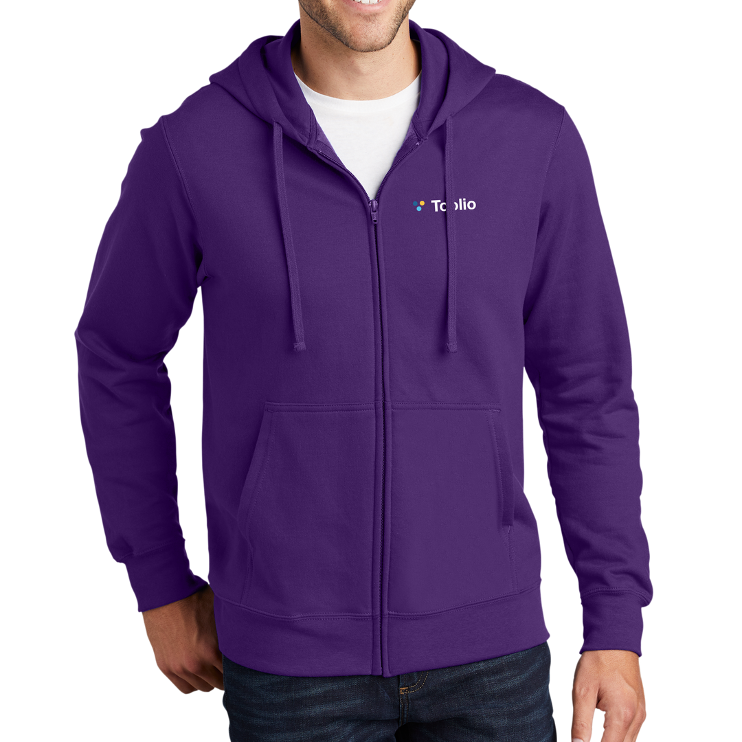 Port & Company® Fan Favorite™ Fleece Full-Zip Hooded Sweatshirt